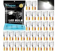 Alopee Paquete de 30 mini bombillas LED 194 de acrílico blanco T10 Wedge LED foco DC 12 V foco de repuesto para 194 168 T10 2825 W5W para panel de instrumentos de coche, luz de placa de matrícula