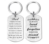 Alotozo Regalos conmemorativos - Llavero de regalo de condolencias para mujeres, hombres y niños - God Has You in His Arms I Have You in My Heart, regalos conmemorativos para papá, S