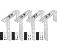alouweekuky 4 Piezas Soporte Panel Solar Inoxidable 304, Soporte Placas Solares, Solar Panel Mounting Brackets Sin Taladrar, para Balcón Paredes Tejados