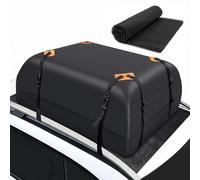alouweekuky Cofre de Techo Coche, 425L Plegable Cofres de Techo con Alfombrilla Antideslizante, 420D Maletero de Techo Impermeable Baul de Portaequipajes, Bolsa Techo Coche para el Transporte