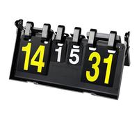alouweekuky Deportivo Marcador Plegable Flipper 4 Dígitos Marcador de Puntaje Flip Marcador Portátil para Competición Bádminton Tenis de Mesa Voleibol Fútbol Boxeo Puntuación Juegos (0-31 Puntos)
