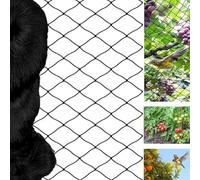 alouweekuky Malla Antipajaros 15 m x 15 m, Malla Antipalomas Negra, Red de Protección para Pájaros Protección de Plantas, árboles, Frutas, Verduras, Estanque, Control de Aves(Malla de 5 x 5 cm)