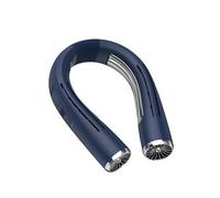 AloveH Ventilador de Cuello Portátil, Batería Recargable USB-C de 6000 mAh, Aire Acondicionado de Cuello, Enfriador de Cuello Para Mujeres y Hombres, Viajes, Deportes al Aire Libre (Azul)
