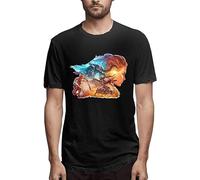 Aloy Sun Hawk T Shirt Horizon Forbidden West Vintage Printed T-Shirt 100 Cotton Kawaii Tees Crew Neck Oversized Tops Black Black(Medium)