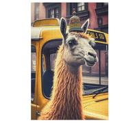 Alpaca 1000 piezas rompecabezas de madera para adultos niños, rompecabezas imposible, juego de habilidad para toda la familia, 78×53cm