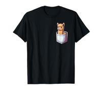 Alpaca Animal Bolsillo Pecho Alpacas Llama Lama Lindo Camiseta