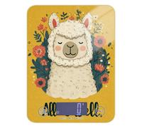 Alpaca - Báscula digital pequeña para alimentos, color amarillo, fácil de limpiar, 11 libras/0 18 onzas, 5 kg/5 g, báscula digital pequeña con 4 unidades para pérdida de peso (pilas no incluidas)