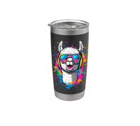 Alpaca con Gafas de Sol Llama Life Is Better With Alpaca Vaso térmico de acero inoxidable de doble pared