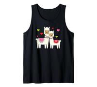 Alpaca Design For Girls Cute Little Sister and Big Sister Camiseta sin Mangas
