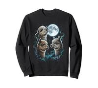 Alpaca Funny Howl Luna Llena Extraño Maldito Sudadera