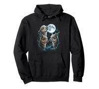 Alpaca Funny Howl Luna Llena Extraño Maldito Sudadera con Capucha