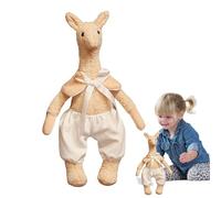 Alpaca rellena, peluche alpaca - Juguete para muñecas acolchado y reconfortante - Cojín de peluche para animales de 17 pulgadas, peluche de animales de peluche, juguete de acompañamiento de peluche