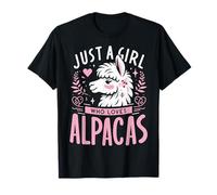Alpaca Solo Una Chica Que Ama Las Alpacas Llama Lama Camiseta