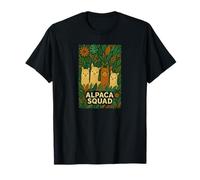 Alpaca Squad Boho Botánico Geométrico Animal Arte Camiseta