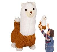 Alpaca Stuffed Animal, Cute Electric Alpaca, Pillow Sounds, 9.45x6.69x3.94 Inches, Soft Plush Toy with Noises, Ideal for Birthday, Girls, Kids, Easter, Nursery Room Decor