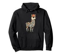 Alpaca Tatuada Sudadera con Capucha