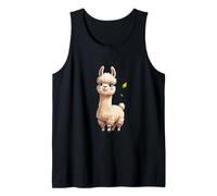 Alpaca Tierna Ilustrada Camiseta sin Mangas
