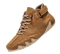 Alpaca - Zapatos descalzos para hombre, botas altas de gamuza italianas hechas a mano, impermeables y alivian el dolor, zapatos descalzos para hombres y mujeres, botas chukka de caña alta para