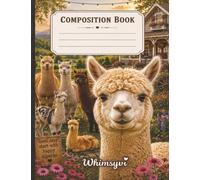 Alpacas and Llamas Composition Book: Lined Journal Featuring Beautiful Alpacas and Llamas in a Peaceful Mountain Farm Landscape