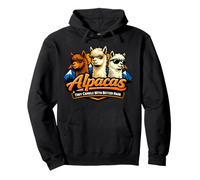 Alpacas: pequeños Camellos con Mejor Pelo, Llamas de Animales de Alpaca Sudadera con Capucha