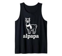 Alpapa Best Dad Father's Day Alpaca Camiseta sin Mangas