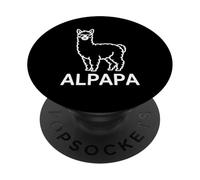 Alpapa Best Dad Father's Day Alpaca PopSockets PopGrip Adhesivo