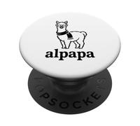 Alpapa Best Dad Father's Day Alpaca PopSockets PopGrip Adhesivo