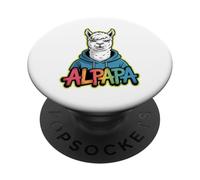 Alpapa Best Dad Father's Day Alpaca PopSockets PopGrip Adhesivo