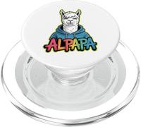 Alpapa Best Dad Father's Day Alpaca PopSockets PopGrip para MagSafe