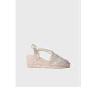 Alpargata de cuña con tiras elásticas | TANIA-ZR 39 BEIGE