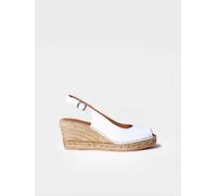 Alpargata de cuña estilo peep toe | CROACIA 39 BLANCO
