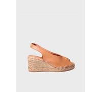 Alpargata de cuña estilo peep toe | LAILA-P 38 CUERO