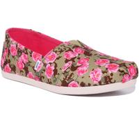 Alpargata Multi Floral Impresa Para Mujeres En Verde Multi Tamaño 3 - 8