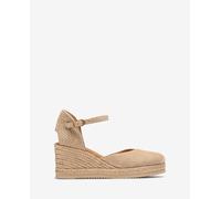 Alpargata pala-talón en piel metalizada Oro 40