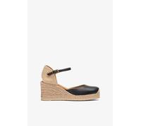 Alpargata pala-talón en piel Negro 40