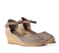 Alpargata para Mujer en Lino - CALDES - Taupe, 41 EU