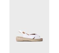 Alpargata para mujer en piel | ENOLA-P 45 BLANCO