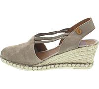 Alpargatas con Cuña Maika Serraje Piedra