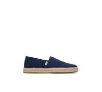 TOMS Men's Alpargata Rope 2.0 Espadrille, Navy Recycled Cotton Slubby Woven, 39 EU