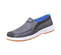 Alpargatas de malla para hombre, mocasines clásicos, alpargatas planas de lona, mocasines antideslizantes, zapatos casuales, suelas ligeras, ligeras, transpirables, zapatos informales, zapatos de