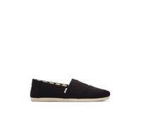 TOMS Alpargata de algodón reciclado, Mocasines Planos Mujer, Negro/Blanco, 36 EU