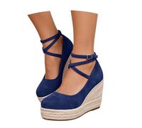 Alpargatas mujer cerradas cuña Boho para Oktoberfest y verano | Punta cerrada para protección, cuña para altura y comodidad, perfecto para fiestas tradicionales y vacaciones