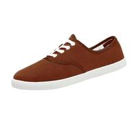 Alpargatas planas de lona para mujer, unisex, de ajuste ancho, zapatos ortopédicos, ligeros, cómodos, informales, para la escuela, verano, otoño, al aire libre, zapatos planos, Brown, 38.5 EU