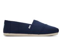 TOMS Alpargata de algodón reciclado, Mocasines Planos Hombre, Azul (Azul Marino), 47.5 EU