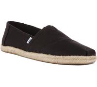Alpargatas Toms De Cuerda Con Elástico Gore Negras Para Hombre UK 7 - 12