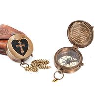 AlPath Brújula Grabado Vintage Brújula para Camping, Viajar Brújula Magnética Direccional para Camping, Trekking, Brújula de Bolsillo para Seres Queridos, Hijo, Padre, Amor, Socio