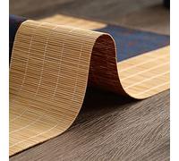 ALPATH Caminos de Mesa Camino De Mesa con Estampado De Bambú para Restaurante Teahouse, Caminos De Mesa Tejidos A Mano Naturales para Mesa De Comedor, Fácil De Limpiar(Size:40×90cm)
