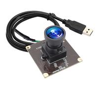 ALPCAM Módulo de cámara USB con obturador global de 2 MP, 1200P, 90 fps, cámara de alta velocidad sin lente de distorsión, gran angular, UVC, placa Webcam AR0234, cámara Lightburn para golf, Windows,
