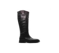 Alpe 53040 Botas altas de mujer,tacón bajo cuadrado,piel,cierre de cremallera,modelo clásico y sencillo,adorno para señora