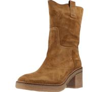 ALPE Bota Casual de Serraje, con tacón y Suela de Goma - 54571101 para: Mujer Color: Cuero Talla: 40